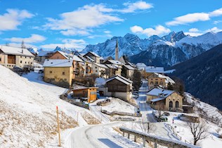 Sneeuwreis in de Zwitserse Alpen