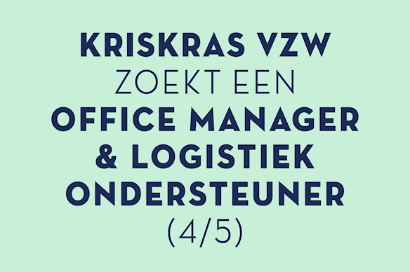 Vacature: office manager & logistiek ondersteuner (4/5e) Vacature: office manager & logistiek ondersteuner (4/5e)