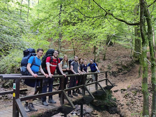 Trekken over de rotsen van Mullerthal 30+ Trekken over de rotsen van Mullerthal 30+
